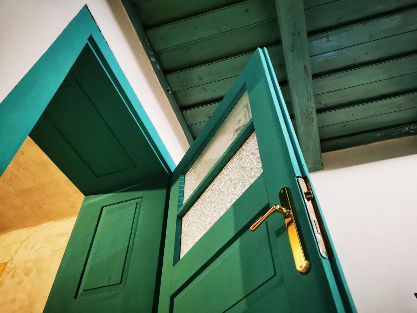 zelené dvere Florence